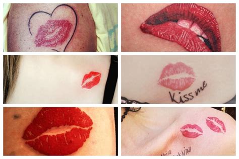 tatuajes de besos para mujeres significado|Tatuajes de Beso (Labios de Mujer)